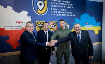 Inauguracja Dolnośląsko-Dnipropietrowskiego Centrum Gospodarczego z udziałem Pawła Gancarza, marszał