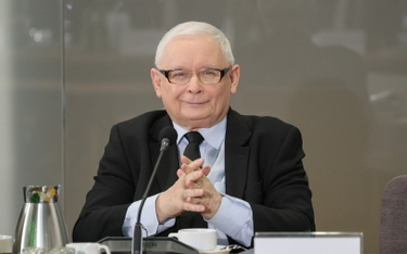 Wezwany na świadka prezes PiS Jarosław Kaczyński podczas posiedzenia komisji śledczej ds. Pegasusa w