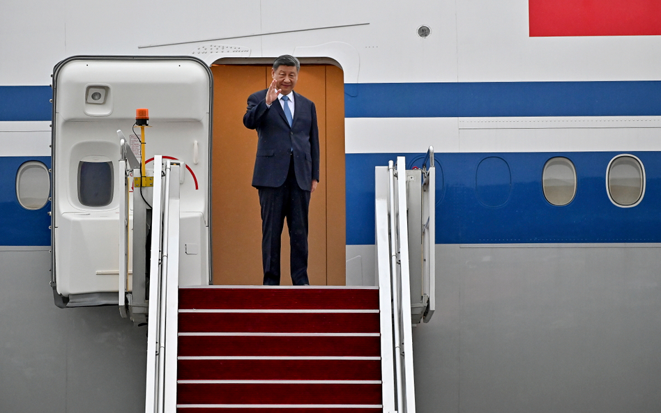 Xi Jinping tuż po przybyciu do stolicy Malezji Kuala Lumpur