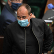 Lider Kukiz'15 Paweł Kukiz na sali obrad Sejmu