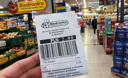 Już od poniedziałku 21 września bony kaucyjne wydawane przez sieć Biedronka będą miały ważność 120 d