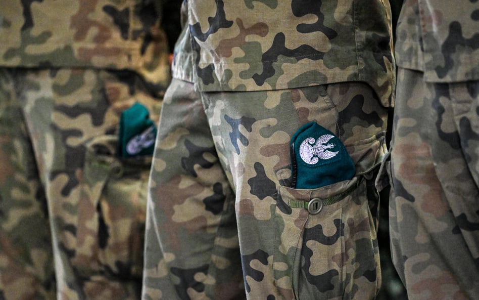 Polscy żołnierze w amerykańskiej bazie wojskowej w Jasionce.