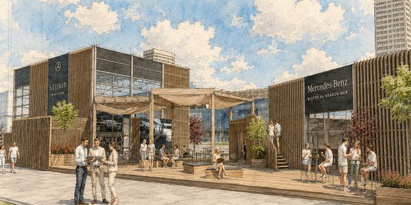 Mercedes-Benz Studio pojawi się na placu Defilad w Warszawie latem 2026