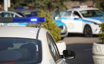 Miejsce odnalezienia szczątków drona zabezpiecza kazachska policja (fot. ilustracyjna)