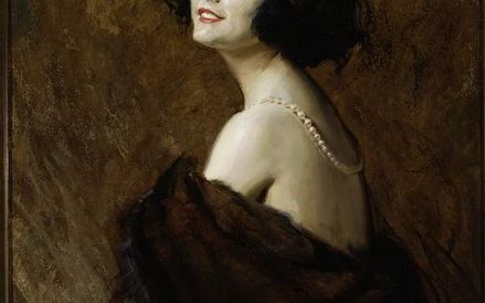 Tadeusz Styka (1889–1954), Portret Poli Negri,1922, olej, tektura, 103x76