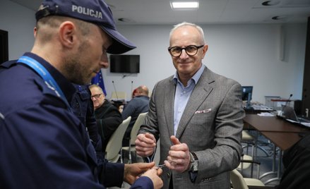 Jeden z głównych oskarżonych w aferze SKOK Wołomin Piotr Polaszczyk na sali rozpraw Sądu Okręgowego 