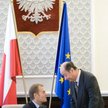 Premier Donald Tusk i minister finansó Jacek Rostowski.