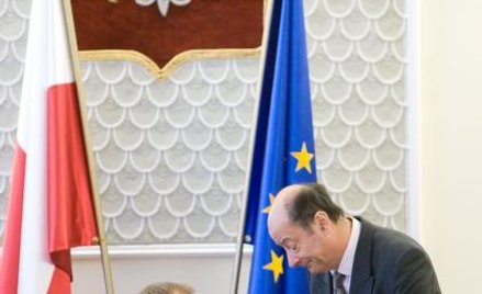 Premier Donald Tusk i minister finansó Jacek Rostowski.