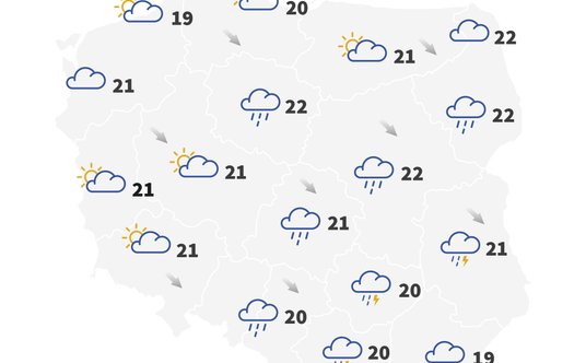 Prognoza pogody na wtorek