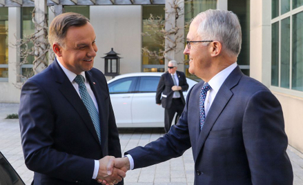Prezydent Andrzej Duda w Australii. Rozmowy bez premiera Turnbulla