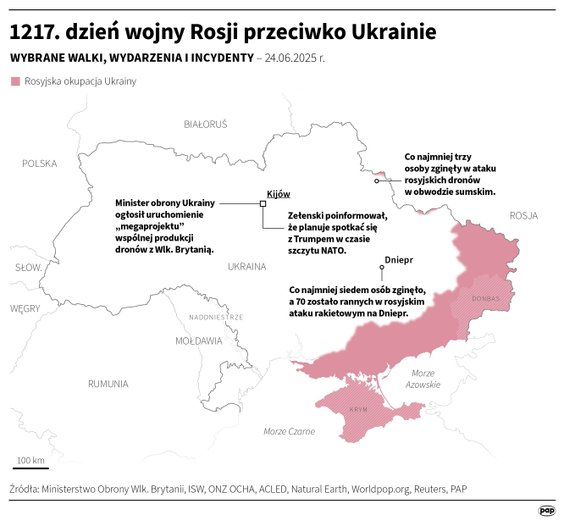 Tak wyglądała sytuacja na froncie w 1217. dniu wojny
