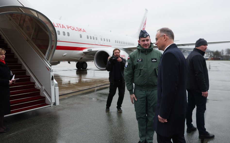 Andrzej Duda przed wylotem do USA