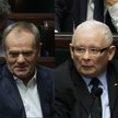Premier Donald Tusk, prezes PiS Jarosław Kaczyński, marszałek Sejmu Szymon Hołownia