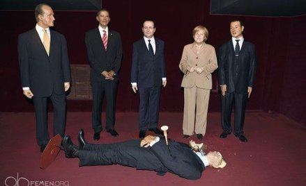 Aktywistka Femenu zniszczyła woskową figurę Putina. Usłyszała wyrok