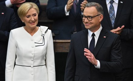 Uroczystość zaprzysiężenia prezydenta Karola Nawrockiego przed Zgromadzeniem Narodowym. Na zdjęciu: 