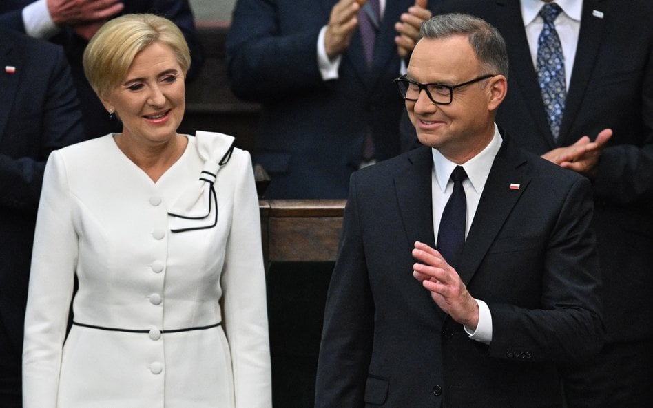 Uroczystość zaprzysiężenia prezydenta Karola Nawrockiego przed Zgromadzeniem Narodowym. Na zdjęciu: 