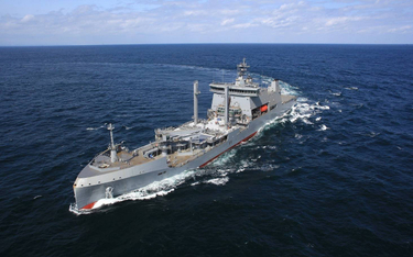 Wielozadaniowy okręt zaopatrzeniowy HNZMS Aotearoa. Fot./Siły Zbrojne Nowej Zelandii.