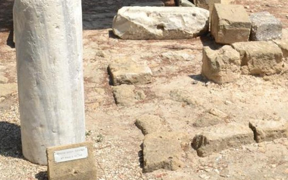 Pręgierz, przy którym był biczowany św. Paweł.