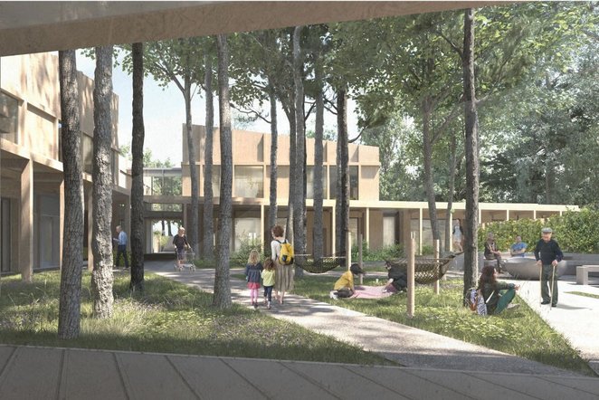 Wysokość zabudowy nie przekroczy 11 metrów, a bryła budynku oraz zagospodarowanie terenu harmonijnie