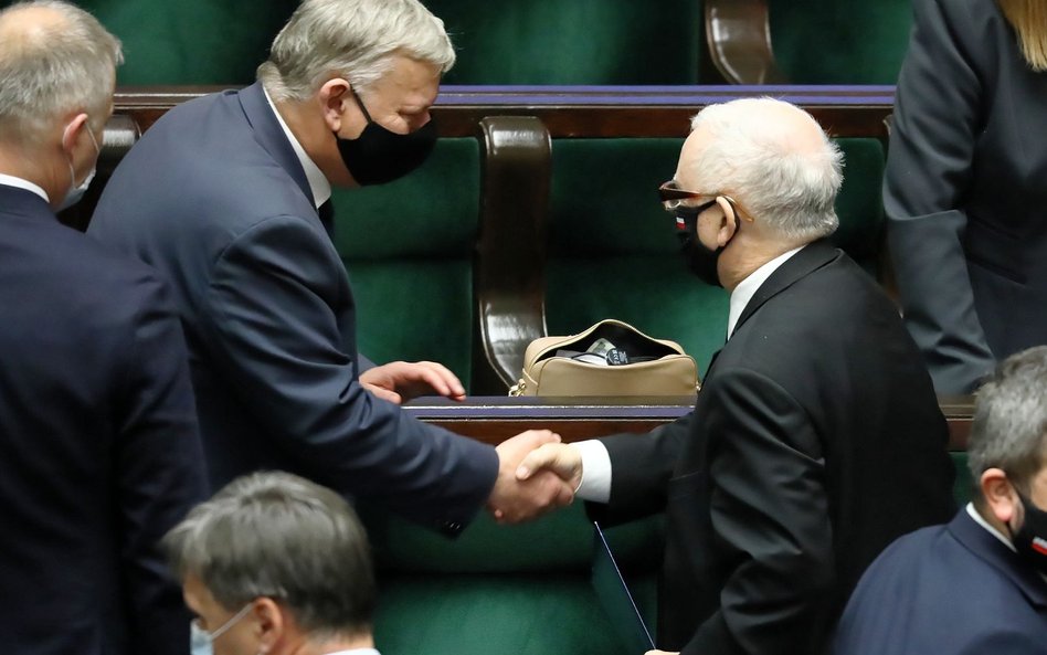 Marek Suski i Jarosław Kaczyński