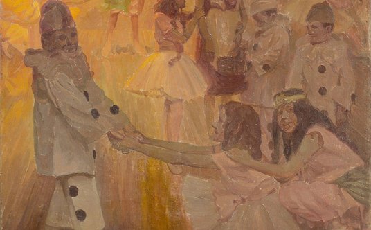 Licytowany będzie obraz namalowany przez rzeźbiarza Xawerego Dunikowskiego