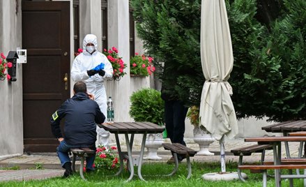 Policja na miejscu ataku nożownika w Jarosławiu
