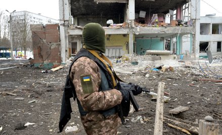 Żołnierz ukraińskiej obrony terytorialnej