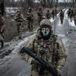 Ukraińscy żołnierze w pobliżu frontu w obwodzie donieckim