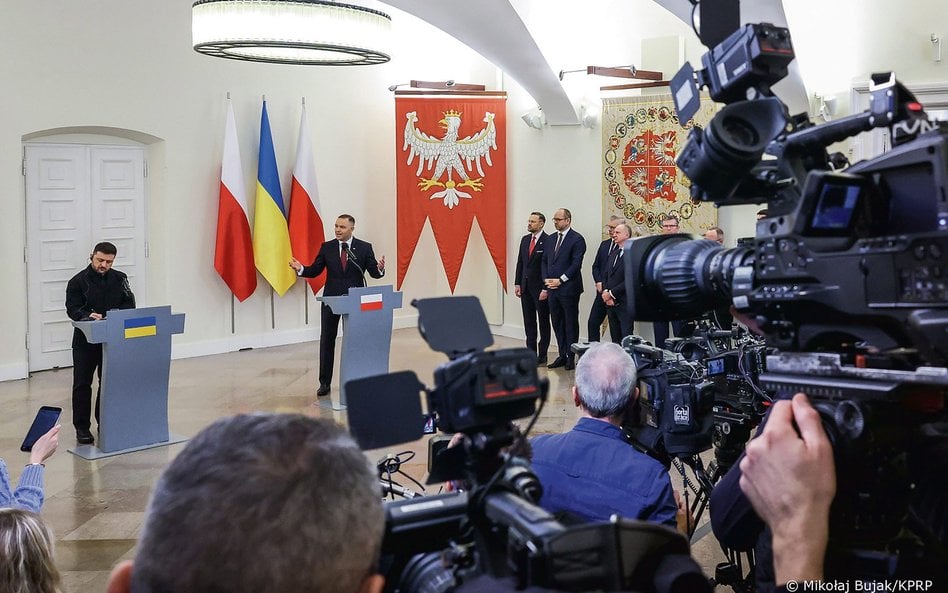 Gdy 19 grudnia 2025 r. Karol Nawrocki podejmował Wołodymyra Zełenskiego w Pałacu Prezydenckim (na zd
