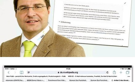 Internetowa pornowpadka niemieckiego polityka