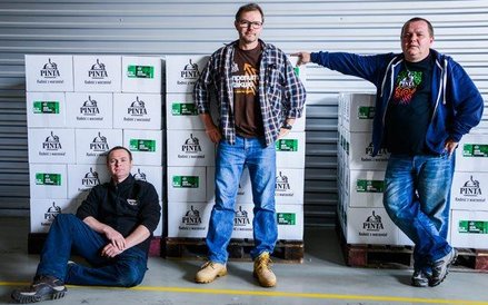 Właściciele Pinty (od lewej): Marek Semla, Ziemowit Fałat i Grzegorz Zwierzyna