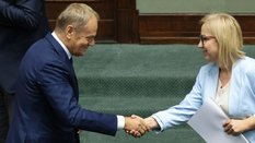 Donald Tusk i Paulina Hennig-Kloska