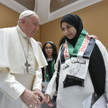 Papież podczas spotkania z Palestyńczykami, których rodziny mieszkają w Strefie Gazy