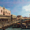 Antonio Canal zwany Canaletto „Widok molo z kolumną św. Marka” (przed 1742 r.) można podziwiać na wy