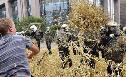 Na ulicach Brukseli było gorąco