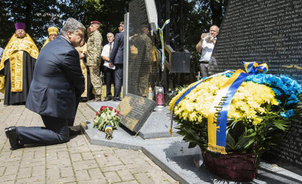 Prezydent Petro Poroszenko w Sahryniu