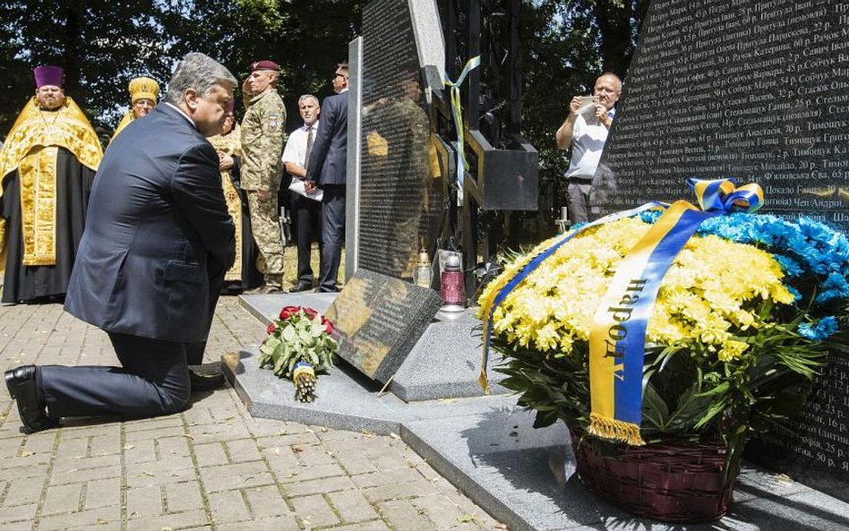 Prezydent Petro Poroszenko w Sahryniu