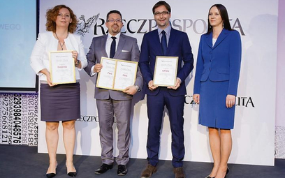 Zwycięzcy w kategorii największych firm. Od lewej: Joanna Stawowska (Deloitte, 2. miejsce), Tomasz B
