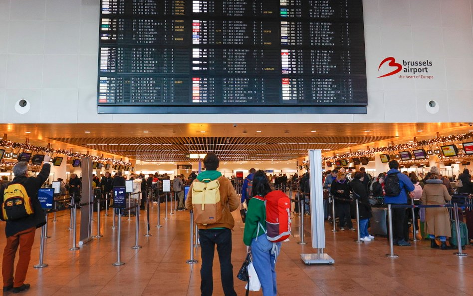 Lotnisko Zaventem na przedmieściach Brukseli