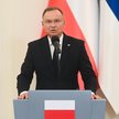 Prezydent RP Andrzej Duda podczas konferencji prasowej po spotkaniu z prezydentem Finlandii Alexandr