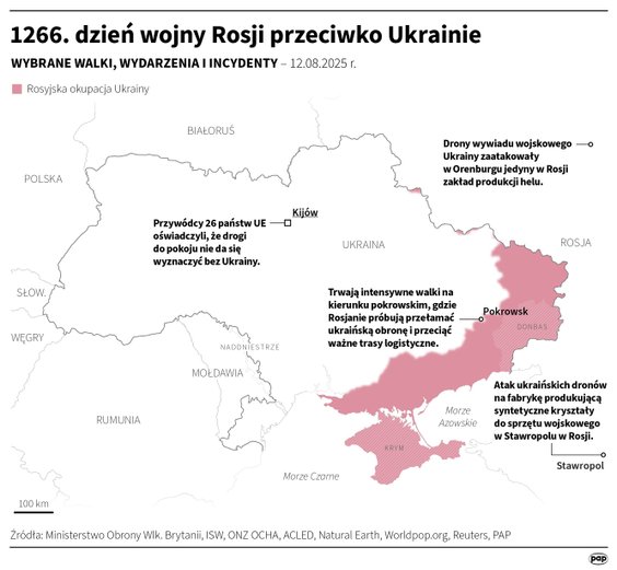 Tak wyglądała sytuacja na froncie w 1266 dniu wojny
