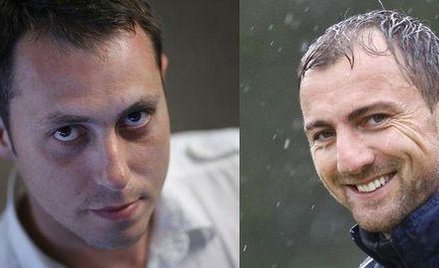 Jerzy Dudek fotoreporter (z lewej) i Jerzy Dudek bramkarz (z prawej). Fot. Ryszard Waniek, Piotr Now