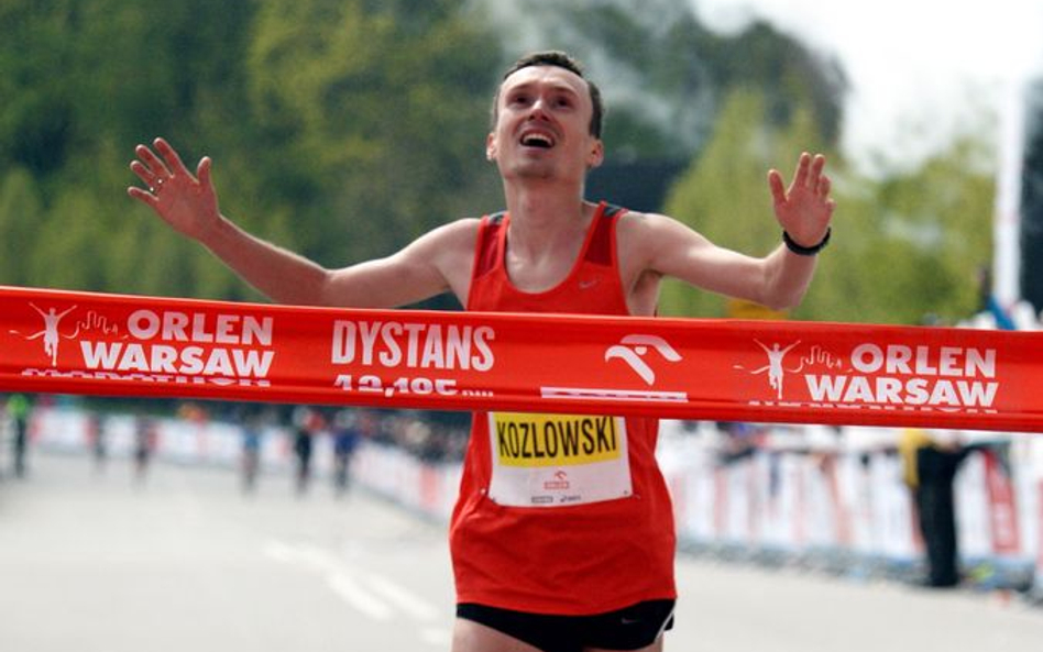 Zwycięzca Orlen Warsaw Marathon Artur Kozłowski