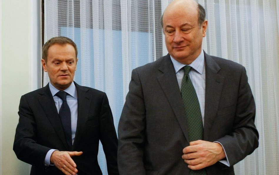 Premier Donald Tusk i minister finansów Jacek Rostowski