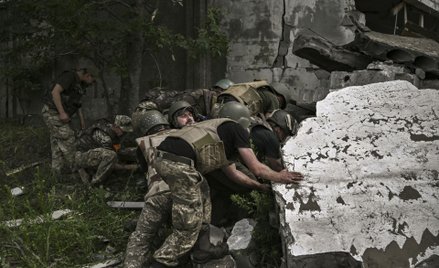 Rosyjscy żołnierze w rejonie Lisiczańska