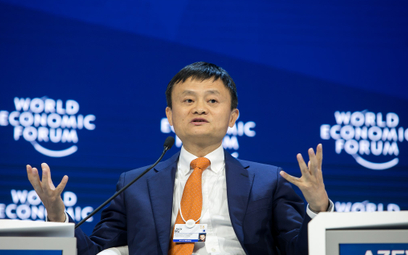 Jack Ma podczas spotkania na Światowym Forum Ekonomicznym w 2018 roku.