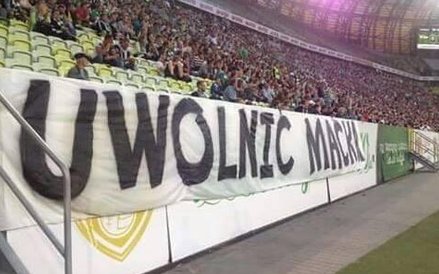 Jeden z plakatów akcji #UwolnicMacka
