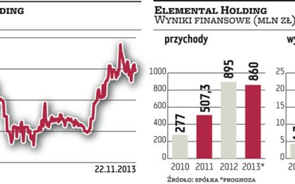 Elemental Holding liczy na 70 mln zł