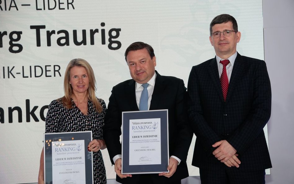 Anna Frankowska (Weill, Gotshal & Manges), Jarosław Grzesiak (Greenberg Traurig), Piotr Łysek (GREMI