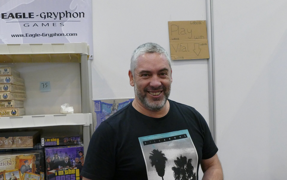 Vital Lacerda, twórca gier planszowych.